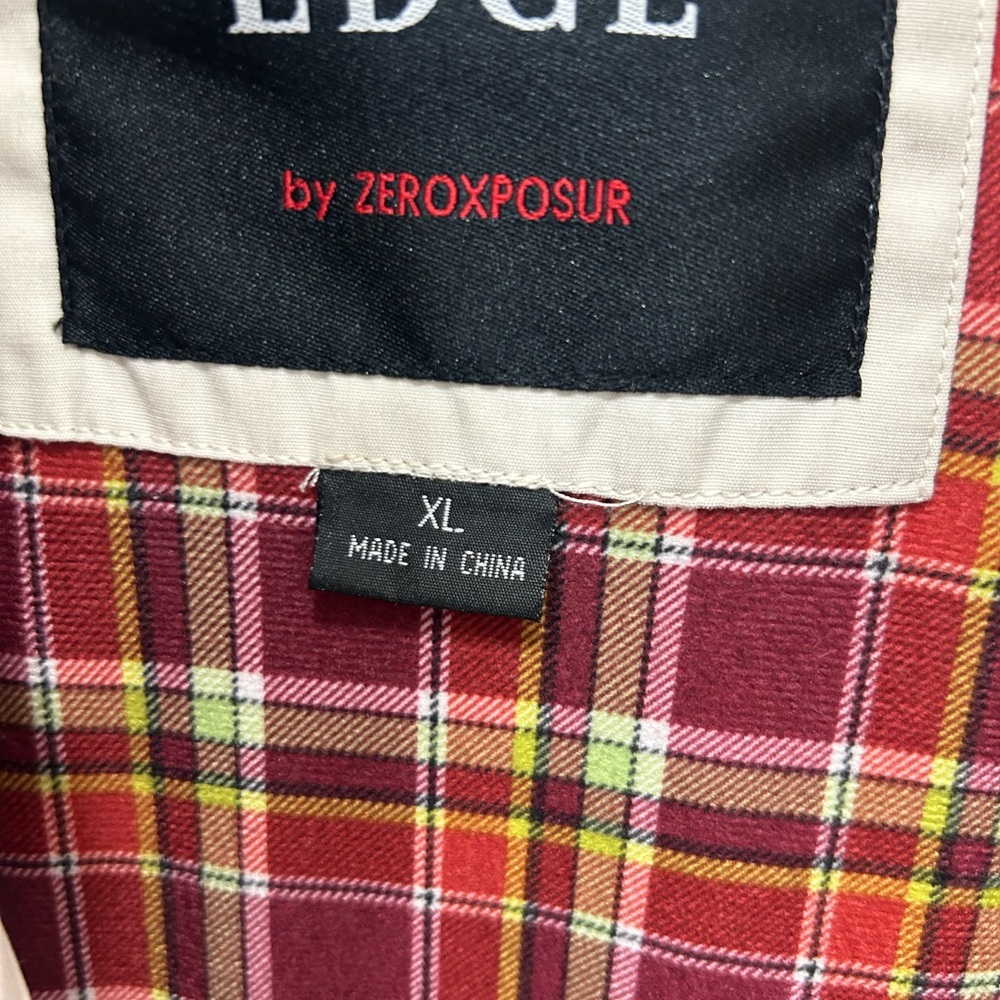 River Edge Jacket Size XL Ivory White By Zeroxposur Women’s Plaid Vintage - Picture 3 of 9
